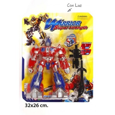 2021727 JU9369 BL/ROBOT C/LUZ NVO.2MOD.(48) (48 PIECES)