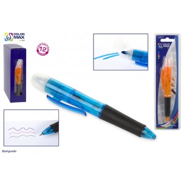 BLISTER STYLOS 4 EN 1 - 3 COULEURS + MARQUEUR FLUO ( 48 PIECES)
