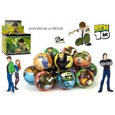 BALLE 6 CM-BEN 10 ALIEN FORCE - DISP 36 ( 288 PIECES)