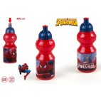 BOUTEILLE PLASTIQUE SPORT 350 ML SPIDERMAN ( 12 PIECES)