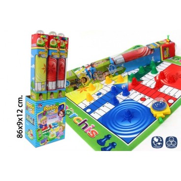 2022173 32914 PARCHIS TAPETE C/LANZADOR AUT (12 PIECES)