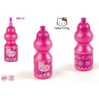 BOUTEILLE PLASTIQUE SPORT 350 ML HELLO KITTY ( 12 PIECES)