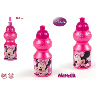 BOUTEILLE PLASTIQUE SPORT 350 ML MINNIE ( 12 PIECES)