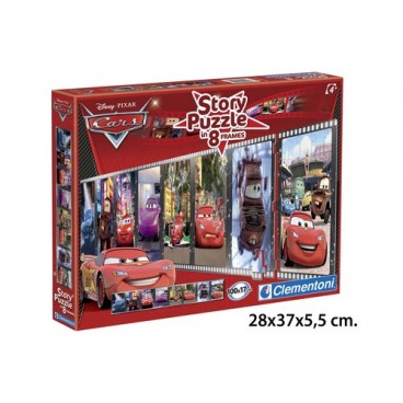 2022179 83216 S/8 PUZZLE STORY CARS 2(6) (6 PIECES)