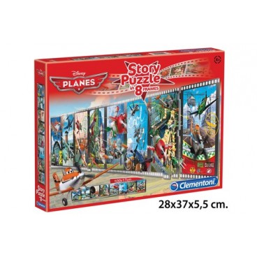 2022181 83218 S/8 PUZZLE STORY PLANES(6) (6 PIECES)