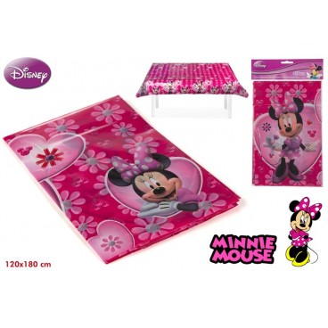 5737-NAPPE PLASTIQUE 120X180CM - MINNIE ( 12 PIECES)
