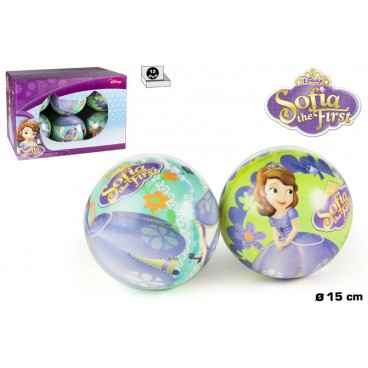 BALLE D15 CM - PRINCESSE SOFIA - DISP 12 ( 12 PIECES)