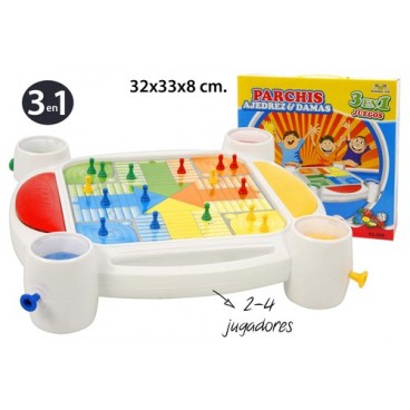 2030046 JEUX FAMILLE 3 EN 1 AUTOMATIQUE (10 PIECES)