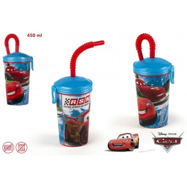 VERRE PLASTIQUE 450ML CARS ( 12 PIECES)
