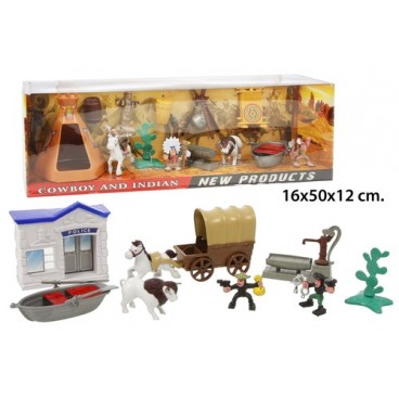 2030207 FIGURES OUEST CARTOON 50CM (6 PIECES)