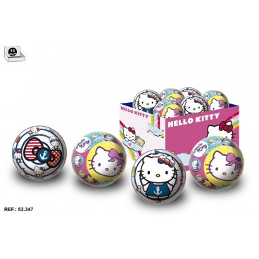 BALLE D15 CM - HELLO KITTY - DISP 12 ( 12 PIECES)