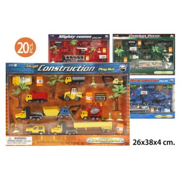 2030218 VOITURE 20 PZS DIE CAST (20 PIECES)