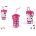 VERRE PLASTIQUE 450ML HELLO KITTY ( 12 PIECES)