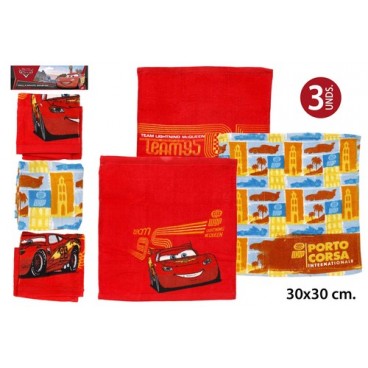2050353 SERVIETTE ENFANT 3U 30X30 CARS (72 PIECES)