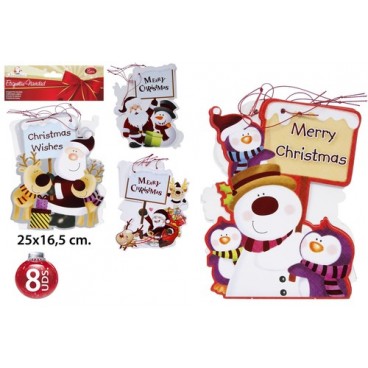2050502 ETIQUETTES DE NOEL 8PC (120 PIECES)