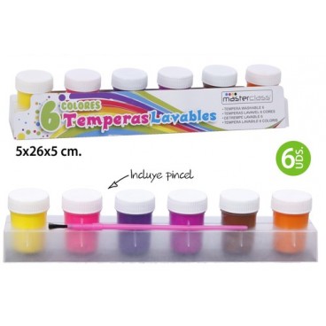 2050547 D‚TREMPE LAVABLE 6 COULEURS (72 PIECES)