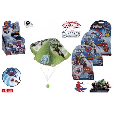 EXFTP902MV - PARACHUTISTE BALLE MARVEL - 4 ASS - DISP 12 ( 24 PIECES)
