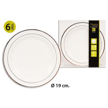 2050730 ASSIETTES CAMPING 19CM 6UNDS (24 PIECES)