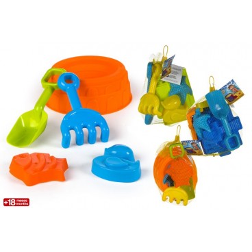 SET JOUETS DE PLAGE - 4 ASS ( 24 PIECES)