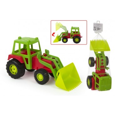 TRACTEUR AVEC PELLE 29 CM - COULEURS ( 20 PIECES)