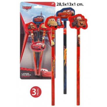 2051180 CRAYONS AVEC GOMME 3PCS CARS (96 PIECES)
