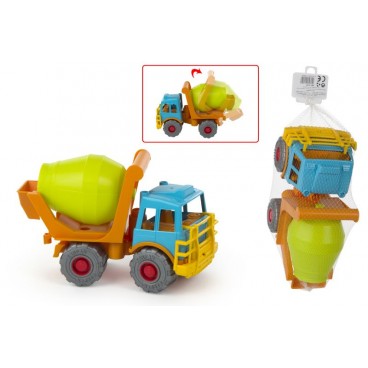 CAMION BÉTONNIÈRE 28 CM COULEURS