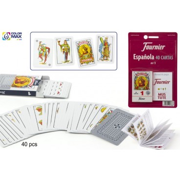 BLISTER JEU DE CARTES ESPAGNOLES NO 1 - FOURNIER ( 12 PIECES)