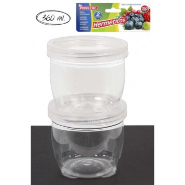 2051227 BOITE HERMETIQUE 2U 360ML (48 PIECES)