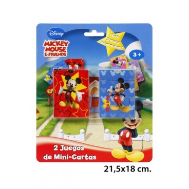 2051325 JEU CARTES MINI 2 UNITES MICKEY (96 PIECES)
