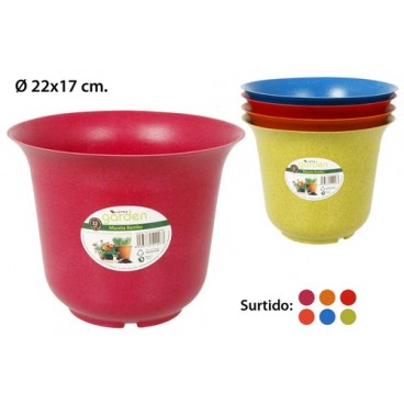 2051447 POT DE FLEURS 22CM BAMBOU (48 PIECES)