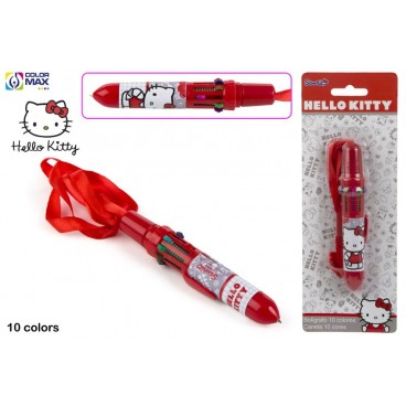 BLISTER 10 STYLOS COULEURS - HELLO KITTY ( 240 PIECES)