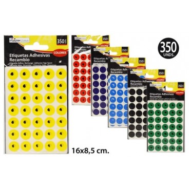 2051557 ETIQUETTE ADHES.RECHANGE 350PC COUL (240 PIECES)