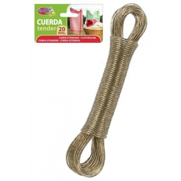 2051577 CORDE ETENDAGE 20M PVC AVEC M‚TAL (48 PIECES)