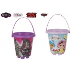 SEAU Ø18CM - CARS / MICKEY / LALALOOPSY /BRATZILLAZ - 4 ASS ( 48 PIECES)