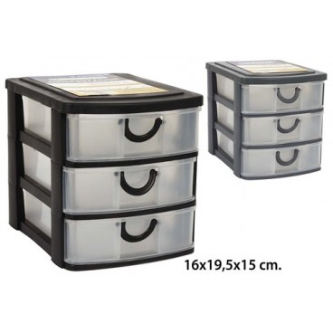 2051588 RANGEMENT 3PISOS 16X19.5X15CM (12 PIECES)