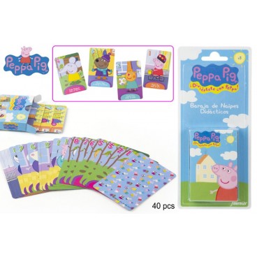 43495 - JEU DE CARTE - PEPPA PIG ( 24 PIECES)