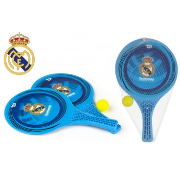 SET RAQUETTES DE PLAGE PLASTIQUE - REAL MADRID ( 12 PIECES)
