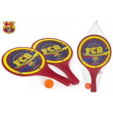 SET RAQUETTES DE PLAGE PLASTIQUE - BARCELONA ( 12 PIECES)