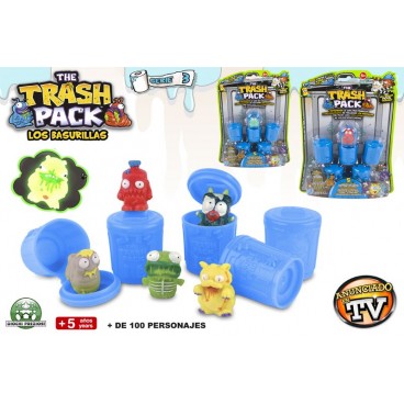 68044-BLISTER 5 POUBELLES 2 FIG-TRASH PACK SERIE 3 ( 24 PIECES)