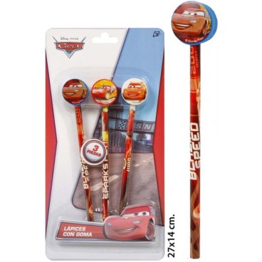 2052165 CRAYONS AVEC GOMME 3PCS CARS (48 PIECES)
