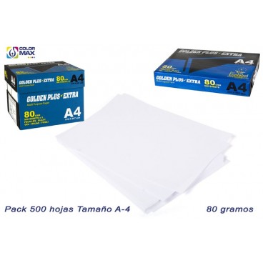 PACK 500 FEUILLES A4 BLANC PHOTOCOPIE 80 GRS. ( 5 PIECES)