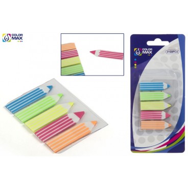 BLISTER INDEX FLÊCHE-CRAYONS ADHÉSIFS - 5X20PCS