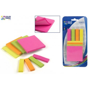 BLISTER PAPIER ADHÉSIF PLUSIEURS FORMATS 8X50PCS ( 48 PIECES)