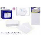 PACK 25 ENVELOPPE CARTE VISITE 70X105MM - BLANCHES ( 96 PIECES)