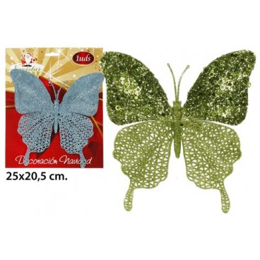 2052586 DECORATION NOEL - PAPILLON (48 PIECES)