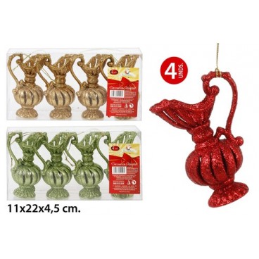 2052590 DECORATION NOEL - CARAFE 4PCS (36 PIECES)
