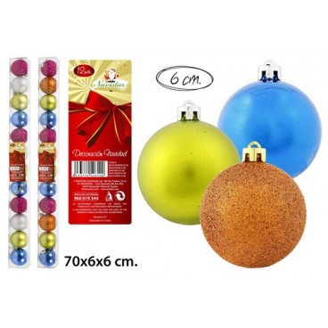2052610 BOULES NOEL 6CM (12PCS) (36 PIECES)