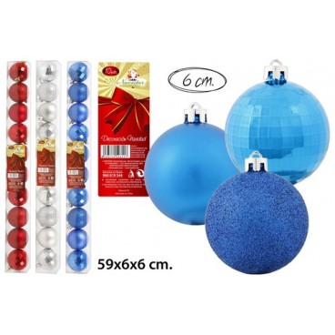 2052611 BOULES NOEL 6CM (10PCS) (36 PIECES)
