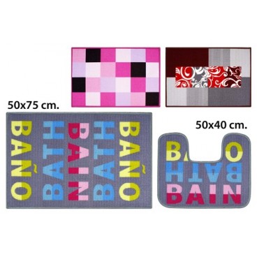 2052658 TAPIS BAIN 2PCS (50X75/50X40) (16 PIECES)