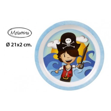 2052661 ASSIETTE MELAMINE PIRATAS (48 PIECES)